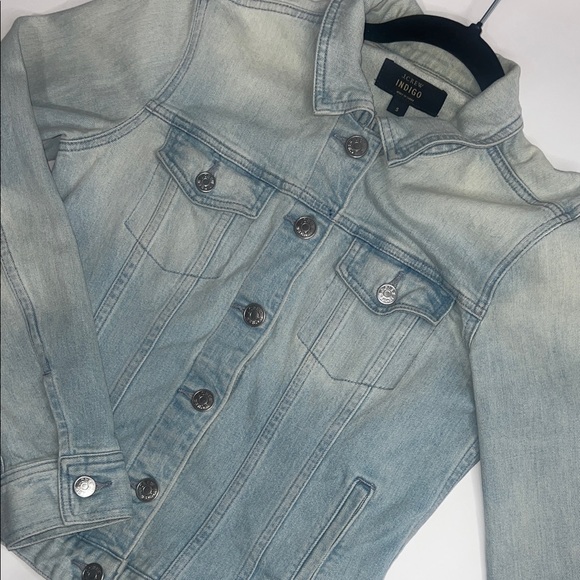 Indigo Jackets & Blazers - J Crew Indigo Light Blue Jean Jacket Women's Size Small